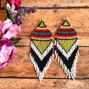 Western beaded earring